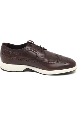 Hogan Laced Shoes, male, , Size: 8 US Stylish Derby Bucature Shoe Made in Italy