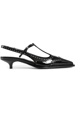 Miu Miu Pumps, female, , Size: 8 US Leather Slingback Pumps