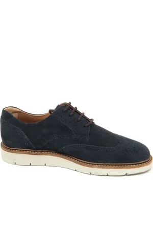 Hogan Laced Shoes, male, , Size: 7 US Suede Derby Shoe, Made in Italy