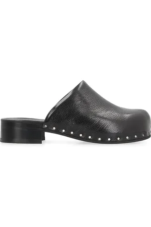 OUR LEGACY Mules, female, , Size: 6 US Leather Vibram Sole Round Toe Slippers