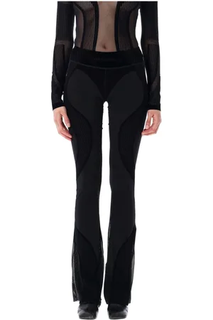 MISBHV Wide Trousers, female, , Size: L/XL Flock Mesh Sport Leggings