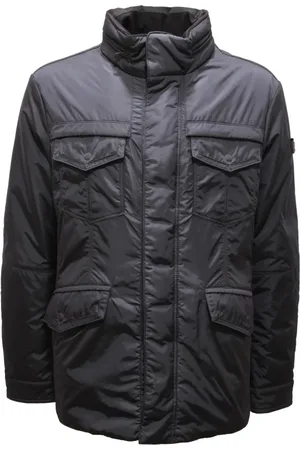 Peuterey Winter Jackets, male, , Size: 2XL Stripes Jacket with Detachable Hood