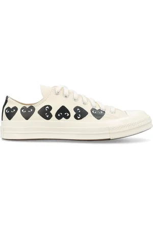 Comme des Garçons Sneakers, female, , Size: 5 1/2 US Heart Print Low Top Sneakers