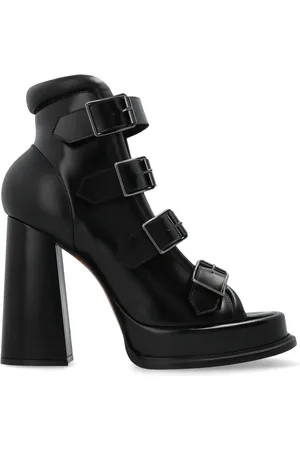 Alexander McQueen High Heel Sandals, female, , Size: 8 1/2 US Leather shoes