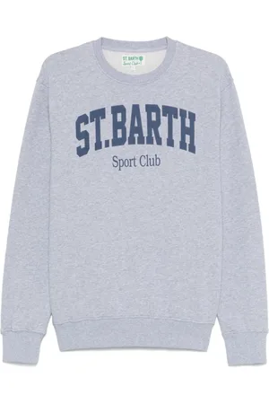 MC2 SAINT BARTH Sweatshirts, male, , Size: M MultiColour Sweater with Logo Print