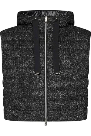 HERNO Vests, female, , Size: M Down-Filled Hooded Coat