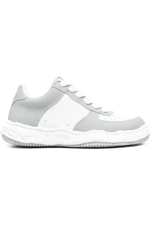 MIHARA YASUHIRO Sneakers, male, , Size: 5 US Wayne LOW Original Sole Basket Leather LOW TOP Sneaker Grey/White