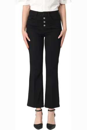 Liu Jo Wide Trousers, female, , Size: W28 High-waisted bootcut pants