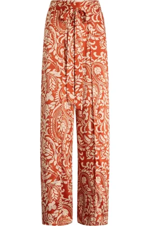 Liu Jo Wide Trousers, female, , Size: M Printed Twill Pants