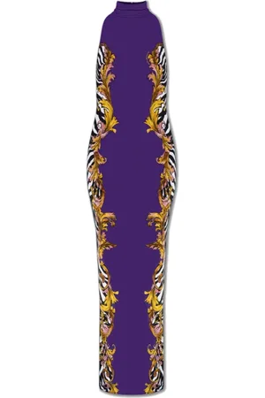 VERSACE Maxi Dresses, female, , Size: S Dress with turtleneck