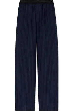 Balenciaga Straight Trousers, female, , Size: M Wide-leg pleated trousers