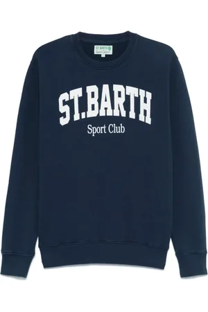 MC2 SAINT BARTH Sweatshirts, male, , Size: L Navy Crew Neck Sweater