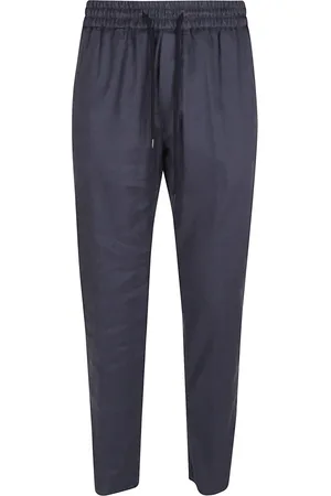 Dondup Slim-fit Trousers, male, , Size: W35 Linen Blend Trousers Stylish Outings