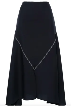 Marni Midi Skirts, female, , Size: S Navy A-Line Skirt
