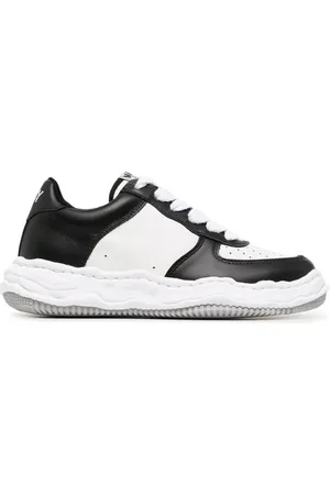 MIHARA YASUHIRO Sneakers, male, , Size: 3 US Black/White Leather Low Top Sneaker