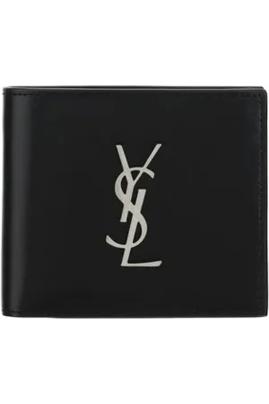 Saint Laurent Wallets & Cardholders, male, , Size: ONE SIZE Leather Logo Wallet