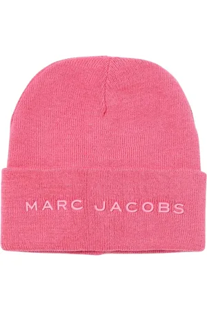 Marc Jacobs Hats & Caps, unisex, , Size: ONE SIZE Fuchsia Embroidered Logo Beanie Hat