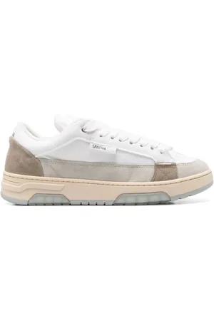 PAURA Sneakers, male, , Size: 7 US Lace-Up Sneakers with Logo Patch