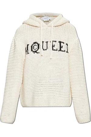 Alexander McQueen Round-neck Knitwear, male, , Size: M Sweater with logo