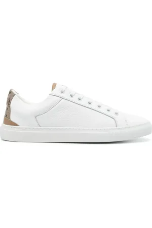 HERNO Sneakers, male, , Size: 9 US Leather Hammered Sneakers