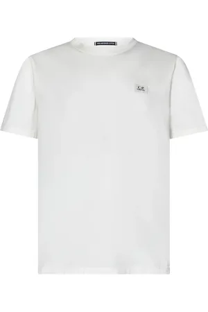 C.P. Company T-Shirts, male, , Size: L T-shirts and Polos with Logo Patch