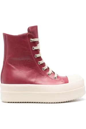 Rick Owens Sneakers, female, , Size: 6 1/2 US Leather Mega Bumper Sneakers