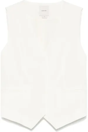 Calvin Klein Vests, female, , Size: 3XS Sleeveless Sweater with Pockets
