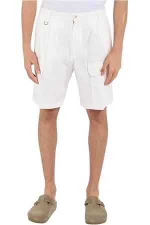 Paolo Pecora Casual Shorts, male, , Size: M Cotton Bermuda Shorts with Pockets