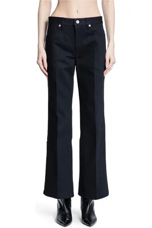 Jil Sander Wide Trousers, female, , Size: W25 Denim Flared Cropped Trousers