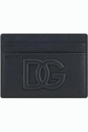 Dolce & Gabbana Wallets & Cardholders, male, , Size: ONE SIZE Embossed Logo Card Holder