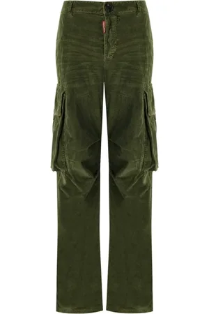Dsquared2 Straight Trousers, female, , Size: 2XS Corduroy Cargo Pants