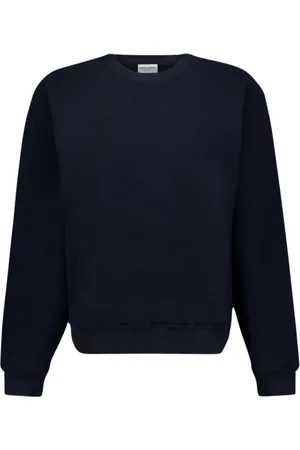 Saint Laurent Sweatshirts, male, , Size: M Embroidered Logo Sweatshirt