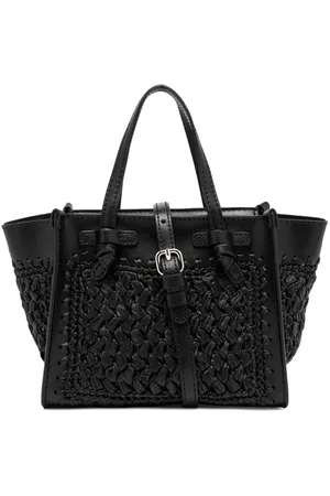 Gianni chiarini Tote Bags, female, , Size: ONE SIZE Miss Marcella Crochet Raffia Tote Bag