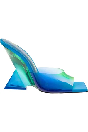 The Attico Heeled Mules, female, , Size: 7 US Degrade Plexiglass Wedge Sandals