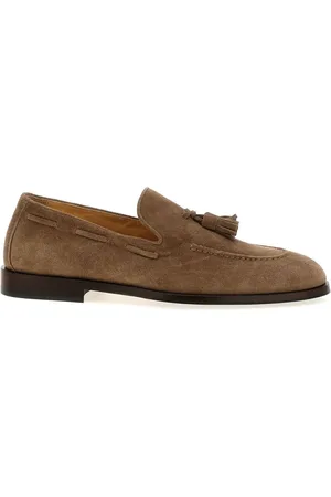Brunello Cucinelli Loafers, male, , Size: 8 US Suede Loafers