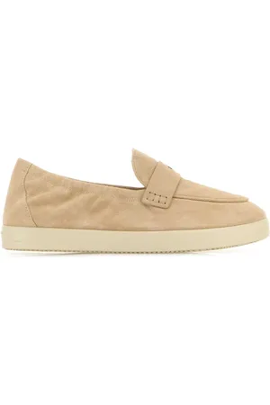 Tory Burch Loafers, female, , Size: 7 US Sand Suede Sport Loafers Sneakers