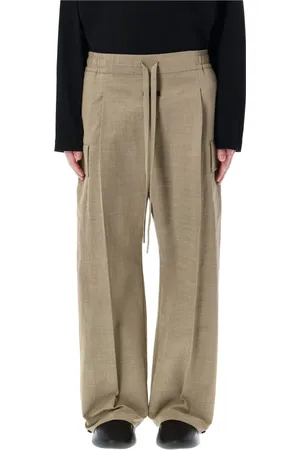 FEAR OF GOD Wide Trousers, male, , Size: M Melange Wide Leg Cargo Pants