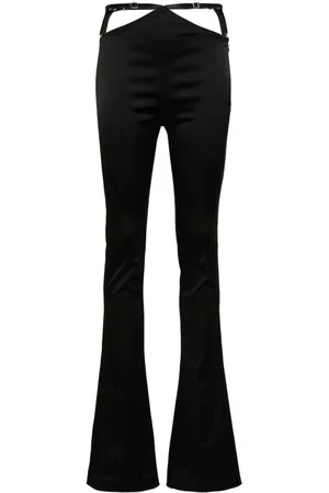 The Attico Wide Trousers, female, , Size: S Waist Panel Detail Flare Pants