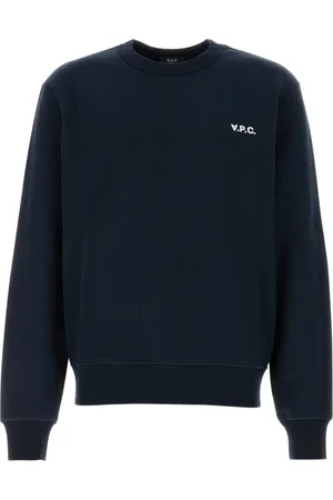 A.P.C. Sweatshirts, male, , Size: L Stylish Dark Cotton Sweatshirt