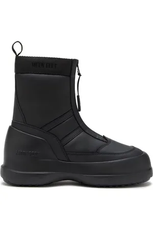Moon Boot Ankle Boots, female, , Size: 10 US Chunky Zip Boot with Practical Front Zip