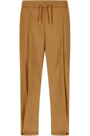 HERNO Cropped Trousers, female, , Size: XS Camel Wide Cut Trousers