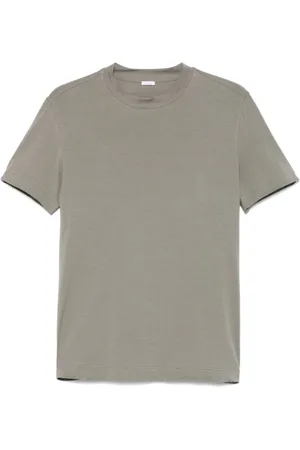 Malo T-Shirts, male, , Size: L Grey Stretch Cotton T-Shirt