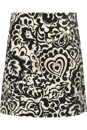 Max Mara Short Skirts, female, , Size: S Printed Cotton Short Skirt