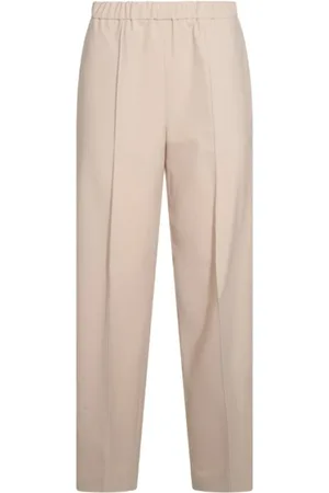 Fabiana Filippi Slim-fit Trousers, female, , Size: M Elastic Waist Trousers with Pockets