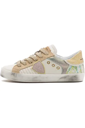 Philippe model Sneakers, female, , Size: 9 US Multicolored Leather Low-Top Sneakers