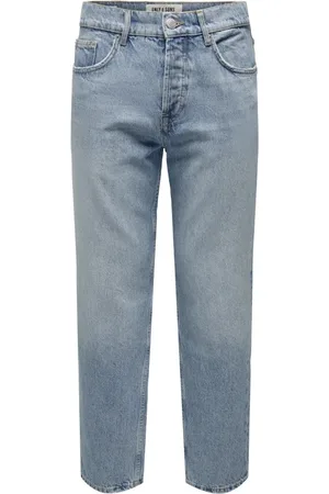 Only & Sons Straight Jeans, male, , Size: W30 L30 Loose Denim Jeans