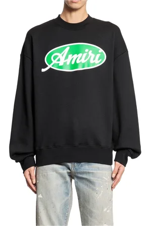 AMIRI Sweatshirts, male, , Size: M Oval Oversized Crewneck with Engraved Logo