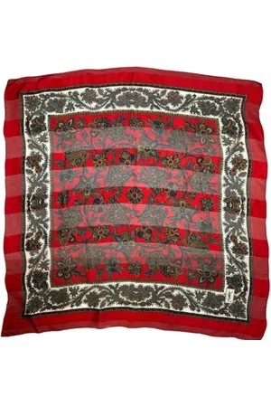 Saint Laurent Pre-owned Scarves, female, , Size: ONE SIZE Pre-owned Cotton scarves
