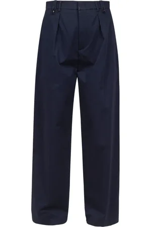 TELA Straight Trousers, female, , Size: M Wide drill pants with belt loops