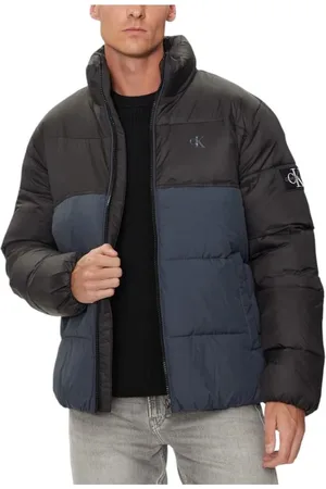 Calvin Klein Winter Jackets, male, , Size: XL Colorblocked Puffer Jacket